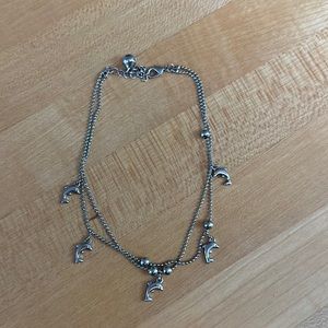 Double chain dolphin bracelet/anklet